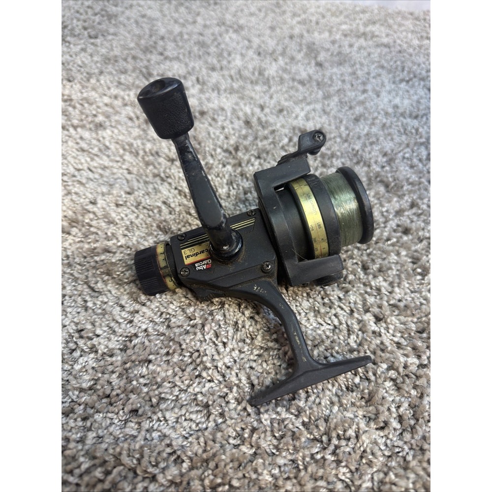 Vintage Abu Garcia Cardinal GL3 Spinning Fishing Reel Works